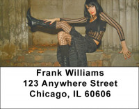 Female Vampire In Gothic Castle Address Labels | LBZFUN-09