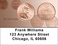 My Two Cents Address Labels | LBZFUN-14