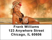 Beach Pinups Address Labels | LBZFUN-17