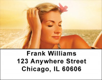 Beach Pinups Address Labels | LBZFUN-17