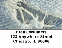 Denim Address Labels | LBZFUN-22