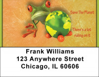 Hop To It... Live Green Address Labels | LBZFUN-40