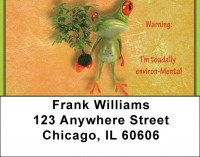 Hop To It... Live Green Address Labels | LBZFUN-40