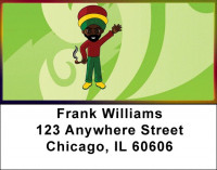 Rastaman Mania Address Labels | LBZFUN-48