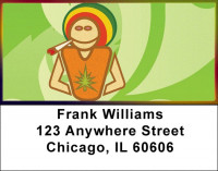 Rastaman Mania Address Labels | LBZFUN-48