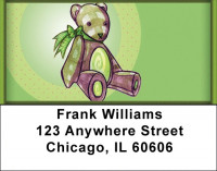 Designer Teddy Bears Address Labels | LBZFUN-57