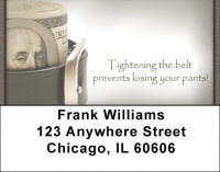 Tighten The Belt Address Labels | LBZFUN-59