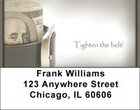 Tighten The Belt Address Labels | LBZFUN-59