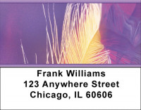 Golden Feather Address Labels | LBZGEO-65