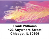 Golden Feather Address Labels | LBZGEO-65