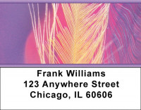 Golden Feather Address Labels | LBZGEO-65