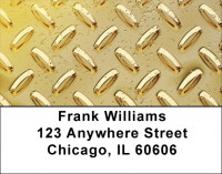 Diamond Plate Multi-Color Address Labels | LBZGEP-02
