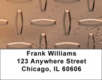 Diamond Plate Multi-Color Address Labels | LBZGEP-02