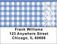 Brown Table Cloth Address Labels | LBZGEP-04