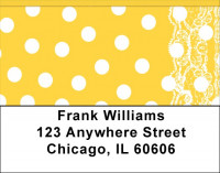 Brown Table Cloth Address Labels | LBZGEP-04