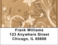 Filigree Flowers Address Labels | LBZGEP-05