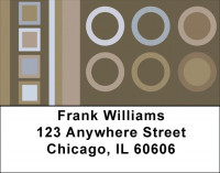 Mocha Geometrics Address Labels | LBZGEP-10