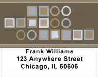 Mocha Geometrics Address Labels | LBZGEP-10