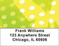 Dotted Yellow Butterflies Address Labels | LBZGEP-12