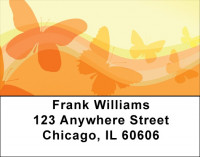 Rainbow Of Butterflies Address Labels | LBZGEP-14