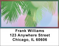 Festive Palms Address Labels | LBZGEP-19