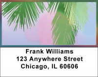 Festive Palms Address Labels | LBZGEP-19