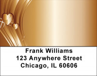 Heart Of Gold Address Labels | LBZGEP-21