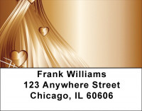 Heart Of Gold Address Labels | LBZGEP-21