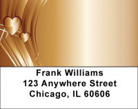 Heart Of Gold Address Labels | LBZGEP-21