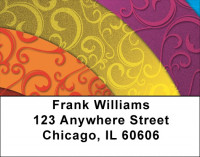 Rainbow Filigree Address Labels | LBZGEP-39