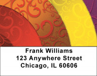 Rainbow Filigree Address Labels | LBZGEP-39