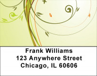 Tropical Filigree Foliage Address Labels | LBZGEP-42