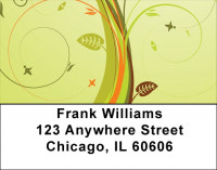 Tropical Filigree Foliage Address Labels | LBZGEP-42