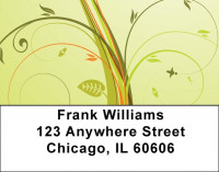 Tropical Filigree Foliage Address Labels | LBZGEP-42