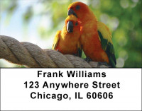 Love Birds In The Tropics Address Labels | LBZLOV-04