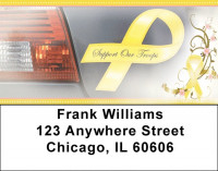 Support Our Troops Address Labels | LBZMIL-19