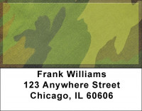 Camouflage - Bright Green Camo Address Labels | LBZMIL-23