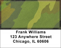 Camouflage - Bright Green Camo Address Labels | LBZMIL-23