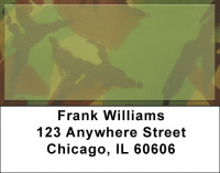Camouflage - Bright Green Camo Address Labels | LBZMIL-23