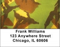 Camouflage - Bright Greens Address Labels | LBZMIL-24