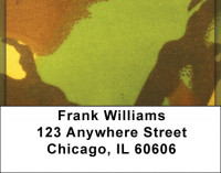 Camouflage - Bright Greens Address Labels | LBZMIL-24