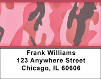 Camouflage - Pinks And Corals Address Labels | LBZMIL-27