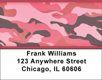 Camouflage - Pinks And Corals Address Labels | LBZMIL-27