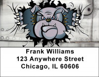 Bulldog Rippin N Roarin 1 Address Labels | LBZMIL-31