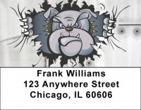 Bulldog Rippin N Roarin 1 Address Labels | LBZMIL-31