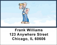 Navy Fun Address Labels | LBZMIL-40