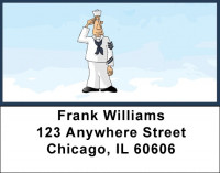 Navy Fun Address Labels | LBZMIL-40