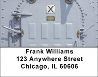 Navy Metals Address Labels | LBZMIL-42