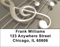 Treble Clef Notes Address Labels | LBZMUS-12
