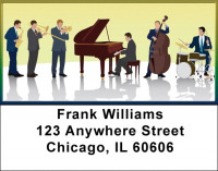Jazz Bands Address Labels | LBZMUS-14